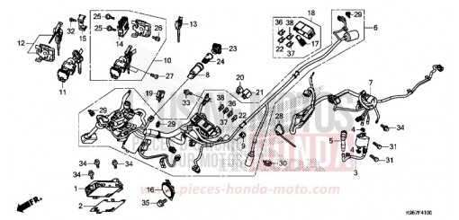 WIRE HARNESS/KEY SET WW125AK de 2019